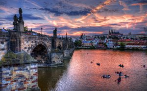 Мост в Праге - скачать обои на рабочий стол