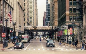 Улицы Чикаго - скачать обои на рабочий стол
