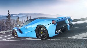 Ferrari in blue - скачать обои на рабочий стол