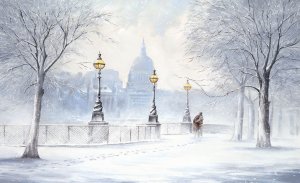 Обои для рабочего стола: Зима в городе