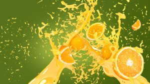 Обои для рабочего стола: Апельсиновый сок