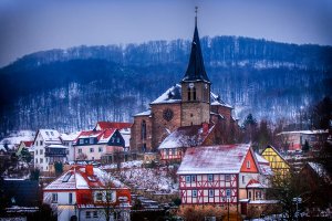 Зимний городок в Германии - скачать обои на рабочий стол