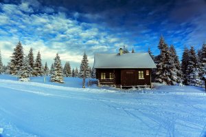 Обои для рабочего стола: Зима в Чехии