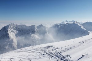 Обои для рабочего стола: Зима в горах Австрии