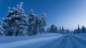 Обои для рабочего стола: Дорога в Финляндии