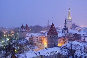 Обои для рабочего стола: Зима в Эстонии