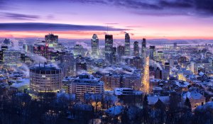 Обои для рабочего стола: Зимний пейзаж Канады