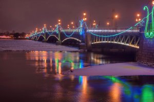 Мост в Питере - скачать обои на рабочий стол