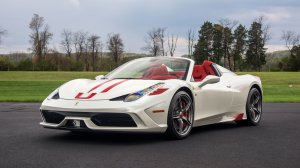 Белый Ferrari - скачать обои на рабочий стол