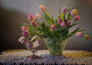 Обои для рабочего стола: Букет тюльпанов