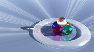 3d-стеклянные шары - скачать обои на рабочий стол