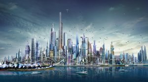 Обои для рабочего стола: Город будущего