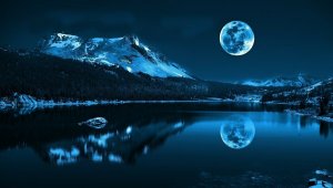 Лунная ночь - скачать обои на рабочий стол