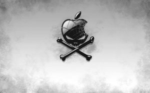 Обои для рабочего стола: Пиратский Apple