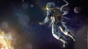 Астронавт в космосе - скачать обои на рабочий стол