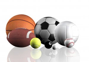 Обои для рабочего стола: Спортивные мячи 