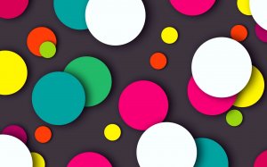 Обои для рабочего стола: Разноцветные круги 