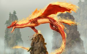 Обои для рабочего стола: Аркат дракон огня