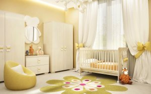 Интерьер комнаты для новорожденного - скачать обои на рабочий стол