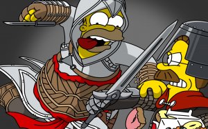 Гомер рыцарь - скачать обои на рабочий стол
