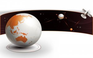 Космический глобус - скачать обои на рабочий стол