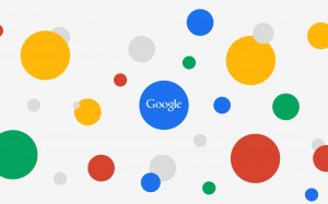Обои для рабочего стола: Цветные кружки гугла