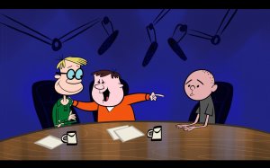Анимационное Шоу Рики Джервэйса - скачать обои на рабочий стол