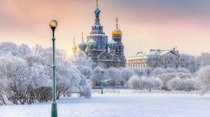 Зимний Петербург  - скачать обои на рабочий стол