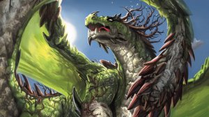 Зеленый дракон  - скачать обои на рабочий стол